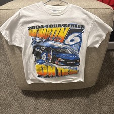 Vintage NASCAR Mark Martin 6 Viagra Double Sided T-Shirt USA SIZE LARGE