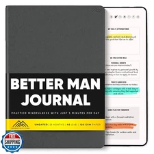 PRODUCTIVITY STORE Better Man Journal - Gratitude Journal – 5 Min