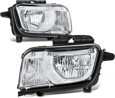 Auto Dynasty LED DRL Headlights Assembly Compatible with 2010-2013 Chevy Camaro,