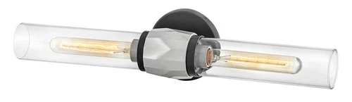 Hinkley Lighting 57082 Ellison 2 Light 22"W Bath Bar - Black / Heritage Brass - Picture 3 of 8