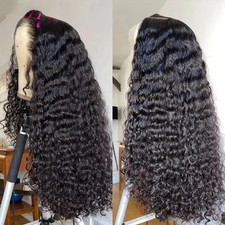 Deep Wave Human Hair Wig HD Lace Wig Human Hair Pre Plucked Curly Human Hair Wig
