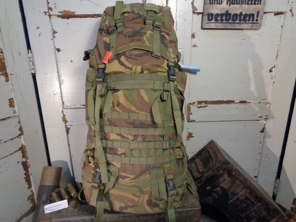 Orig. NL Armee Lowe Alpine Saracen Einsatzrucksack 130l DPM gebraucht *612