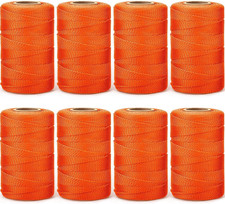 8 Rolls Mason Line 18 Braided Nylon String Total 4000 Feet Length Masonry Nylon