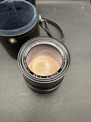 Olympus Om-System E. Zuiko Auto-T Telephoto Lens 1:35 f=135mm W/ Carrying Case - Picture 2 of 10