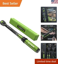 User-Friendly 3/8-Inch Click Torque Wrench - Laser Engraved Scale & Comfort Grip