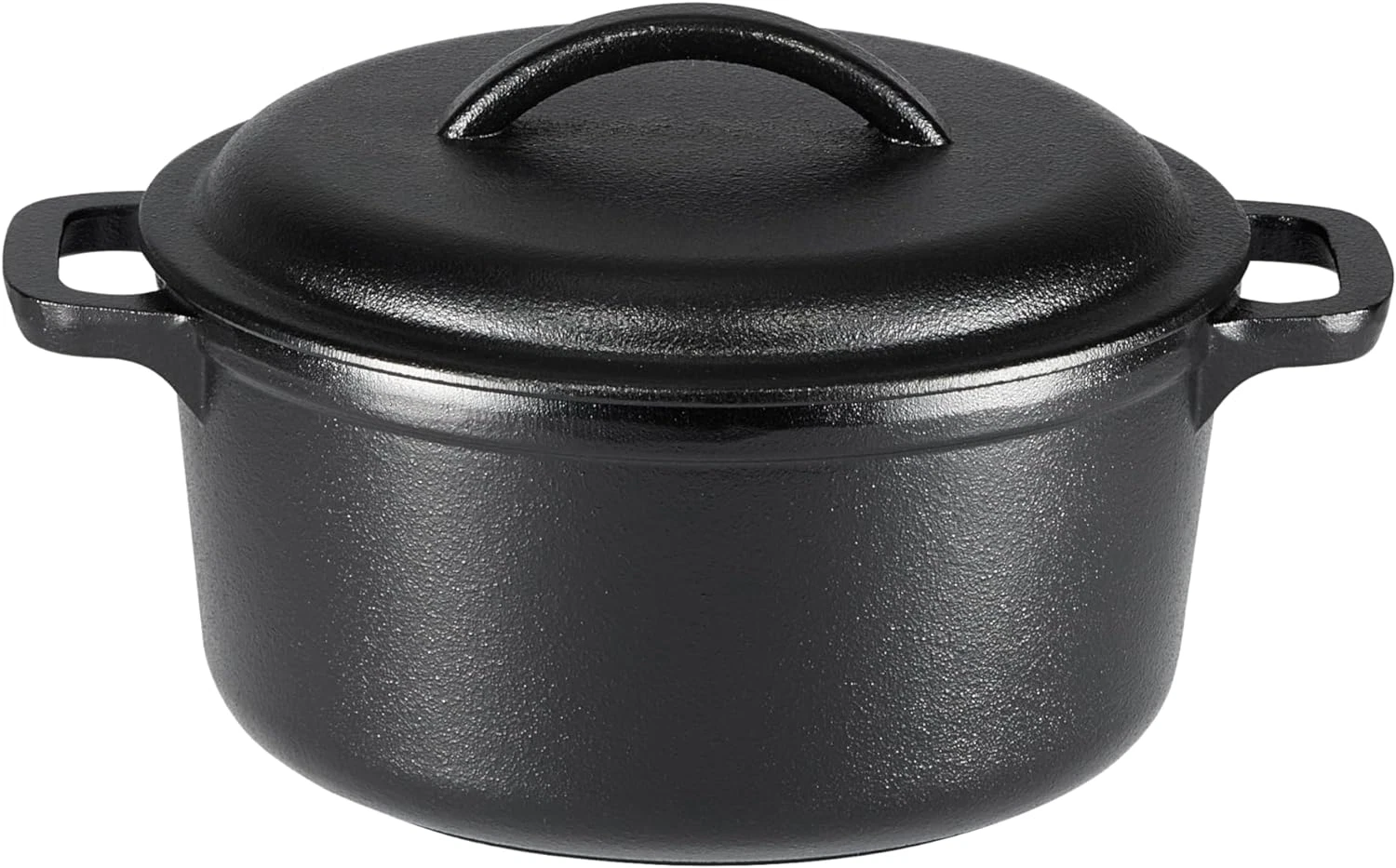 Pre-Seasoned Cast Iron Mini Dutch Oven Pot with Lid and Dual Handles, Oven Safe,