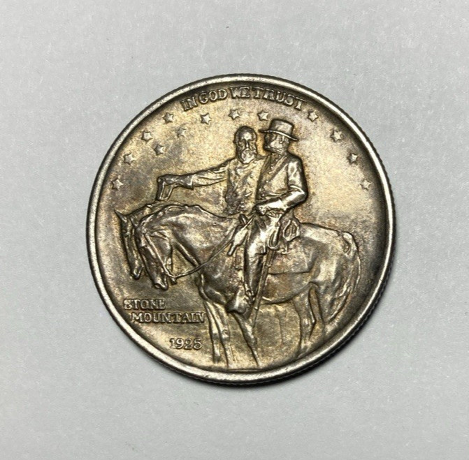 4 Pc 1925 Stone Mountain Commemorative Half Dollars Nicer Circulated One Lot
