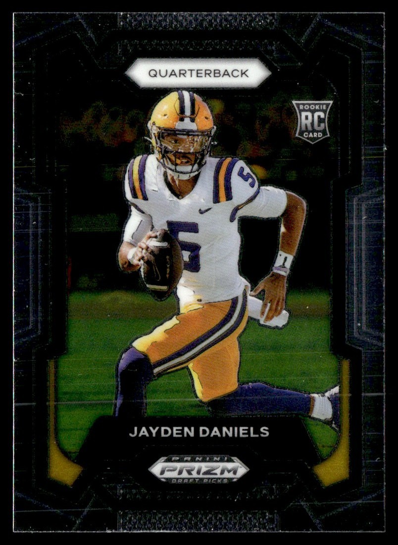 2024 Panini Prizm Draft Picks Rookie Jayden Daniels LSU #108 A