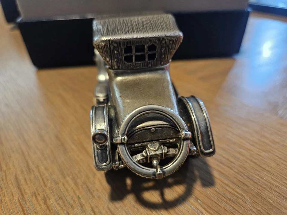 1913 Cadillac Roadster 1:43 Model Car in Sterling Silver-Franklin Mint, 224.3G - Image 4 of 4