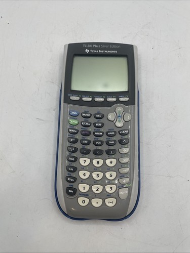 TI-84 Plus Silver Edition grafischer Taschenrechner grauer Einband (grauer Fleck auf dem Bildschirm) - Bild 2 von 11