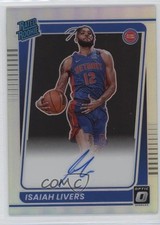 2021-22 Donruss Optic Rated Rookie Holo Prizm Signatures Isaiah Livers Auto 1l2