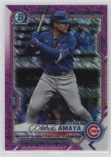 2021 Bowman Chrome Prospects Fuchsia Shimmer Refractor 120/199 Miguel Amaya 0vt8