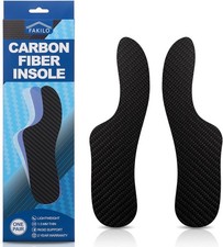 Carbon Fiber Insole 215 mm - Women apos;s Size 6-6.5, Men apos;s 5-5.5, Black