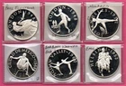 6 Franklin Mint History of the Olympic Games .925 Silver, 3.5688 oz. Pure Silver