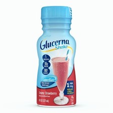 Glucerna Shake Strawberry 8 oz Bottle Pack of 6 Part No. 57807
