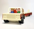 Vintage Fisher Price Little People Play Family Car and Camper 992 (see photos)