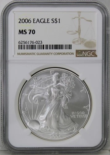 2006 American Silver Eagle NGC MS70
