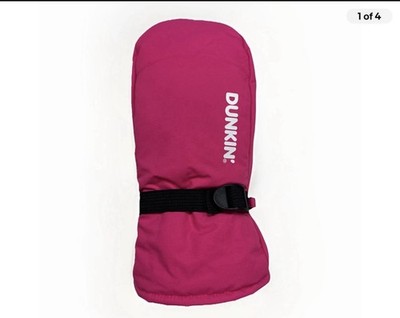 Official Dunkin LIMITED EDITION Pink Left Winter Mitten. 2 in order 