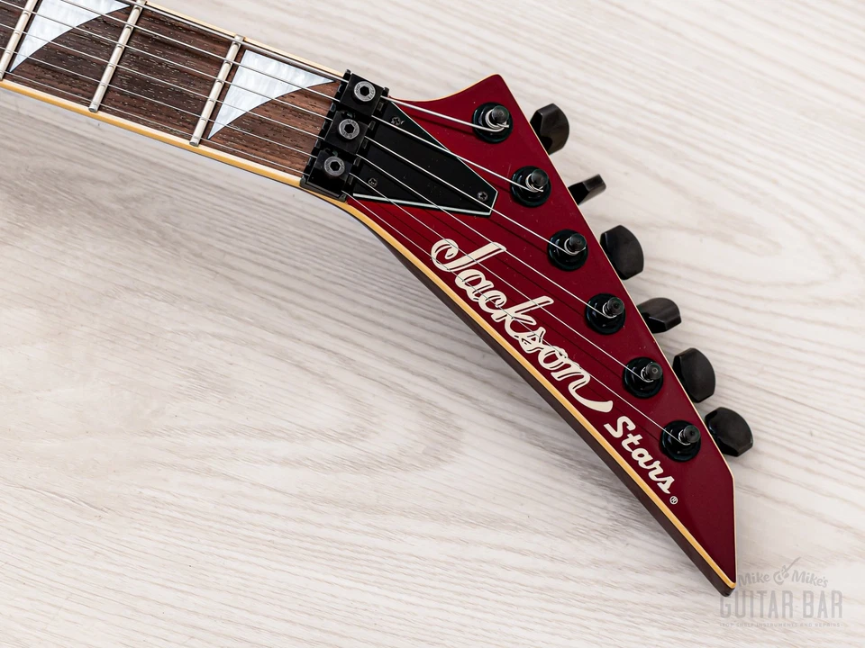 Guitarra Jackson Stars Soloist JSSLE-150 2002 vintage mástil rojo medianoche Foto 4 de 4
