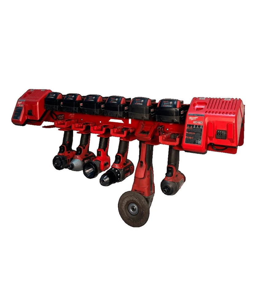 Estación de carga doble de batería y taladro Milwaukee M18 Foto 3 de 4