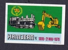 Norway Poster Stamp  HAMJERN MACHINE FACTORY TRAIN LOCOMOTIVE