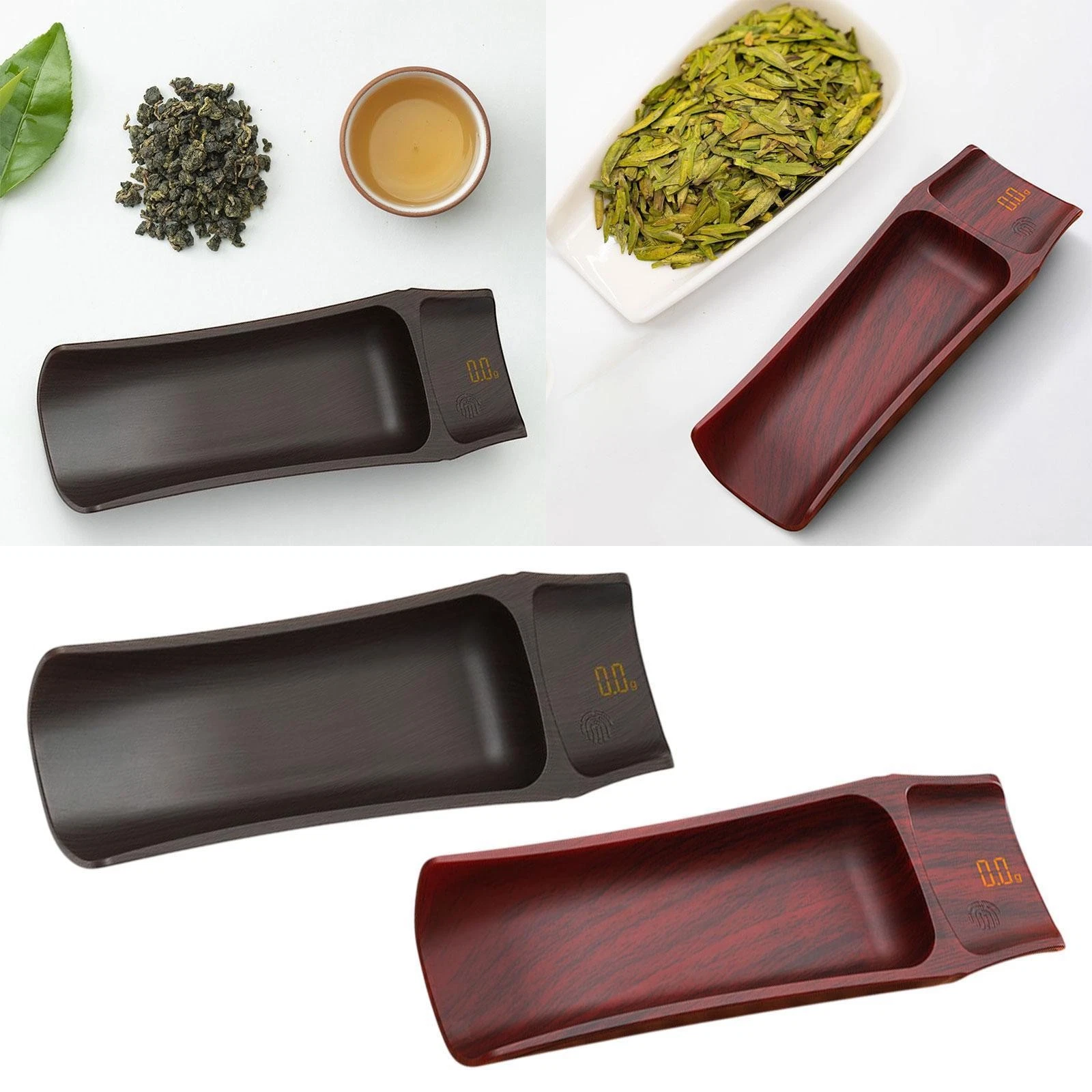 Small Scale Digital Tea Scale Loose Leaf Spoon Kitchen Scale Professional Wood