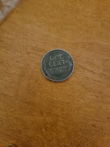 1943 steel wheat penny no mint mark - Picture 4 of 5