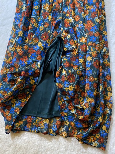 CALVIN KLEIN Dress Women Sz 2 Floral Midi Flowy Chiffon Cottage Core NEW $139 - 第 5/13 張圖片
