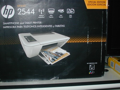Brand New HP DeskJet 2544 Wireless All-in-One Color Inkjet Printer w/Inks &Cable - Picture 1 of 3