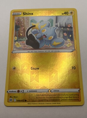 Reverse Holo Shinx 049/172 Common Brilliant Stars Pokemon TCG NM/M