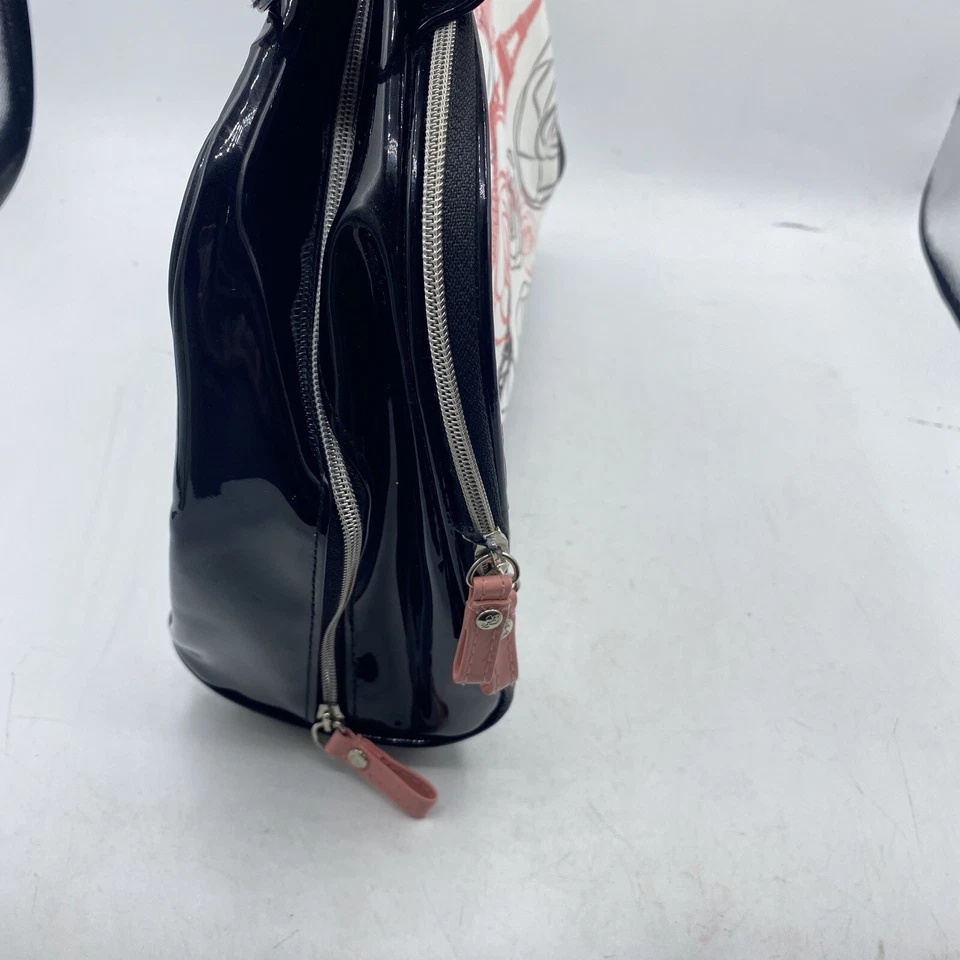 Estuche de Transporte de Maquillaje Lancome Floral Torre Eiffel París Doble Cremallera Alrededor del Mango Foto 4 de 4