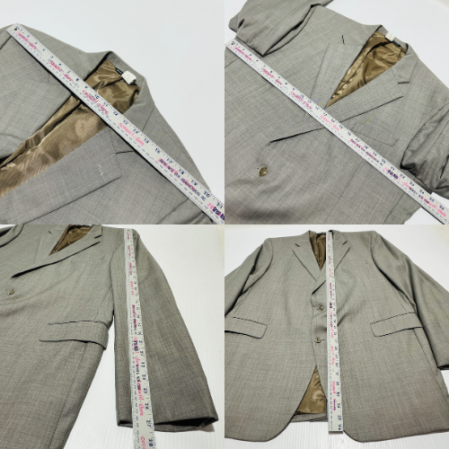Jack Victor 2-teiliges Anzug Set Herren 48/43 XL grau Einreiher Kerb Revers - Bild 13 von 13