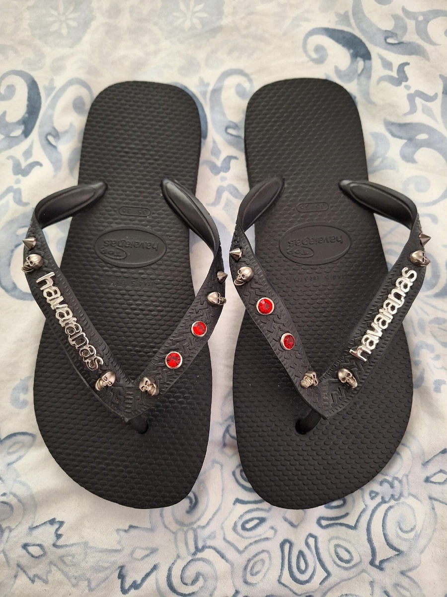 Havaianas studded flip flops new arrivals