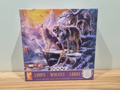 Ceaco 1000 Puzzle Winter Wolf Familie schwer zu finden
