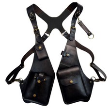 Anti-Theft PU Leather Concealed Underarm Shoulder Holster Phone Bag Case Wallet