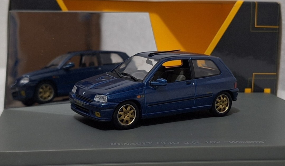 Renault Clio Williams 2.0L 16v 1993 Blue 1:43 Norev 77 11 423 252