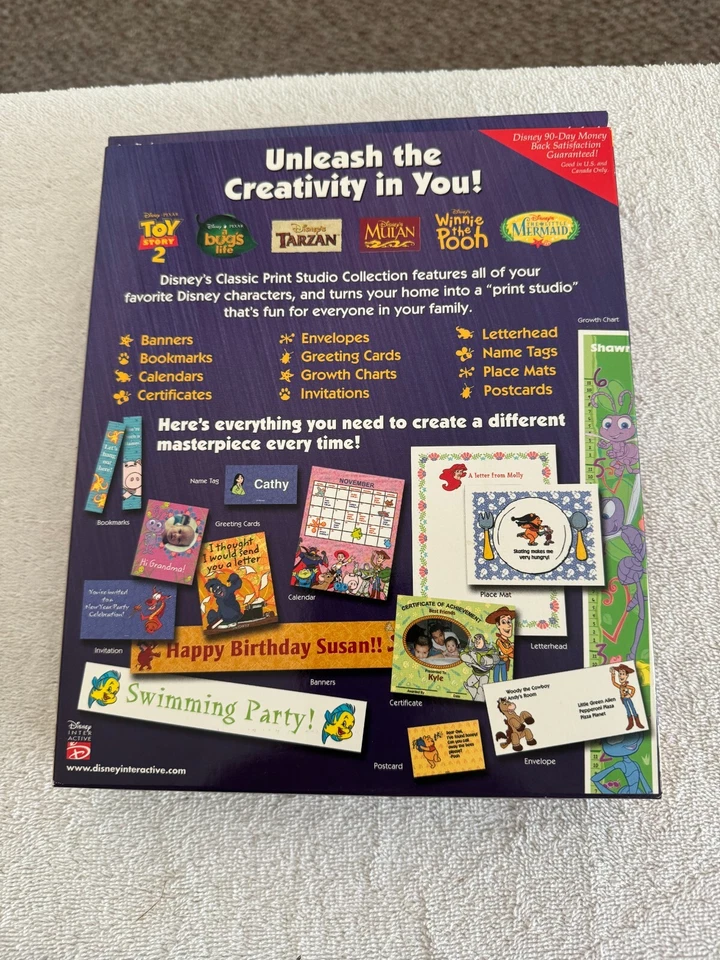Disney's Classic Print Studio Collection Windows 95/98/Me - VINTAGE!! - Image 2 of 2