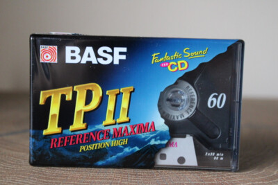 BASF TP II  60 REFERENCE MAXIMA Audiokassette MC Cassette Position High NEU