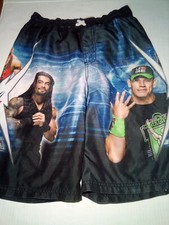 WWE Superstars Boy  s Swim Trunks/Size L 10-12 John Cena