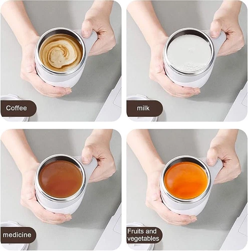 380ml Automatic Magnetic Mug Electric Self Stirring Mug Mixing Coffee Milk Cup - Picture 5 of 13