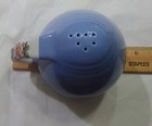 Vintage Hall Blue Egg Shape Pepper Shaker With Rose Flowered Handle Very Nice — photo 6