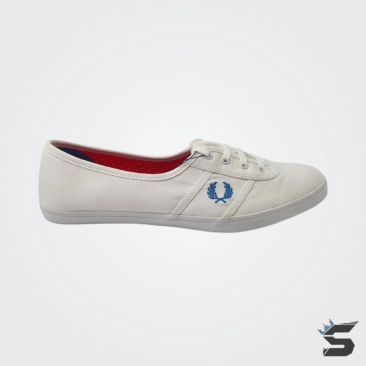 FRED PERRY Aubrey Canvas [White/Blue] Lightweight Casual Shoes Size 10 US | eBay