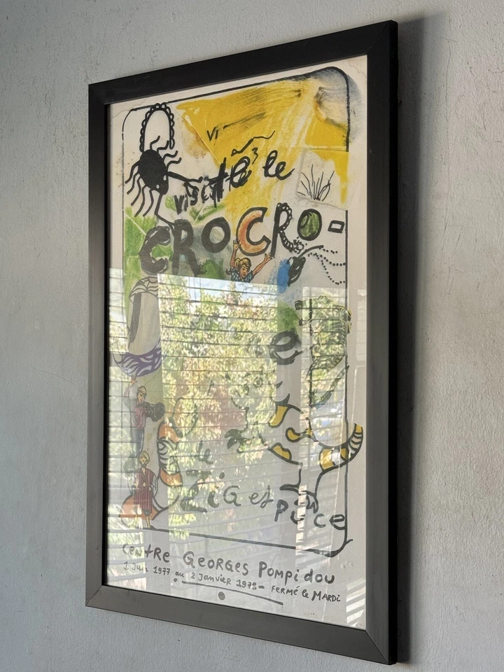 PÓSTER LITOGRÁFICO ABSTRACTO FRANCÉS MODERNO VINTAGE NIKI DE SAINT PHALLE PARÍS ANTIGUO Foto 4 de 4