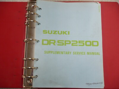 SUZUKI DR/SP250D  FACTORY SERVICE REPAIR MANUAL BOOK OEM
