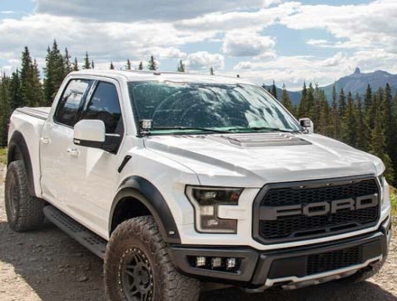 Kit de montaje de pilar A rígido capó serie D PRO luces LED para Ford F150 Raptor 17-20 Foto 3 de 4