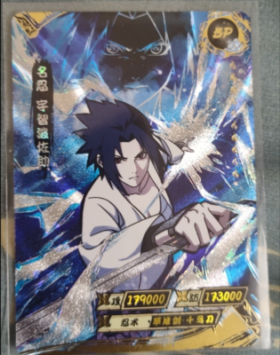 KaYou Naruto TCG CCG Card Uchiha Sasuke Super Rare Box Hit NR-BP