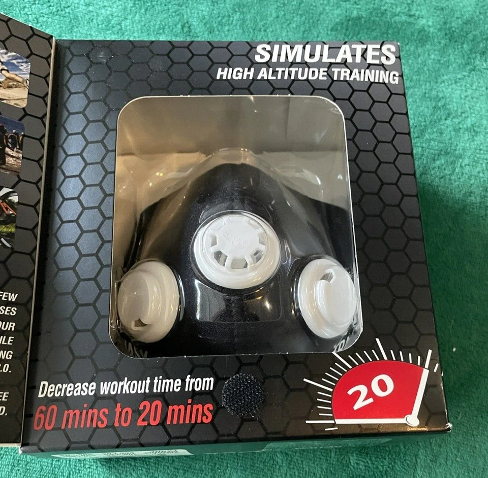 Elevation Training Mask 20 Simulates High Altitude Training Black Large NIB - Image 4 of 4