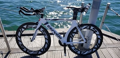 MINT CERVELO P3 TT BIKE ULTEGRA 6700 10 SPEED GROUPSET, EASTON