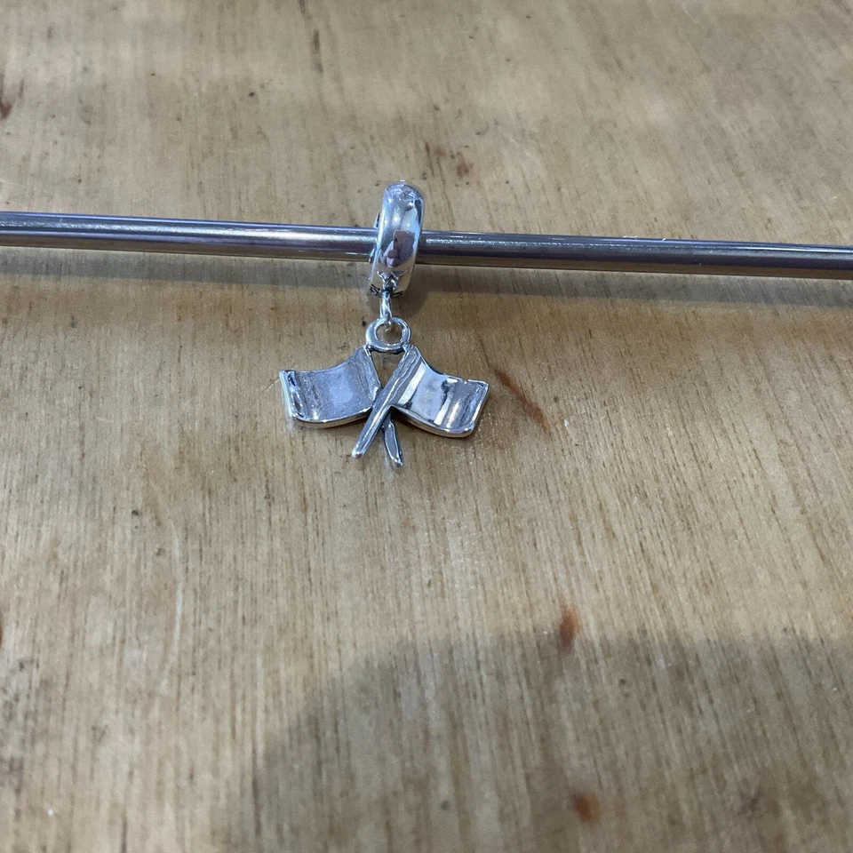 Pandora Finish Line Cuadros Bandera Cuelga Dije Foto 3 de 4