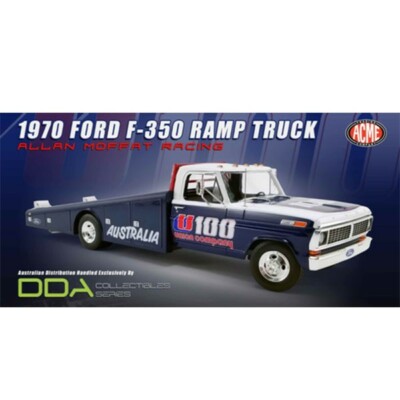 ACME 1:18 Allan Moffat Racing U100 1970 Ford F-350 Ramp Truck Blue A1801406